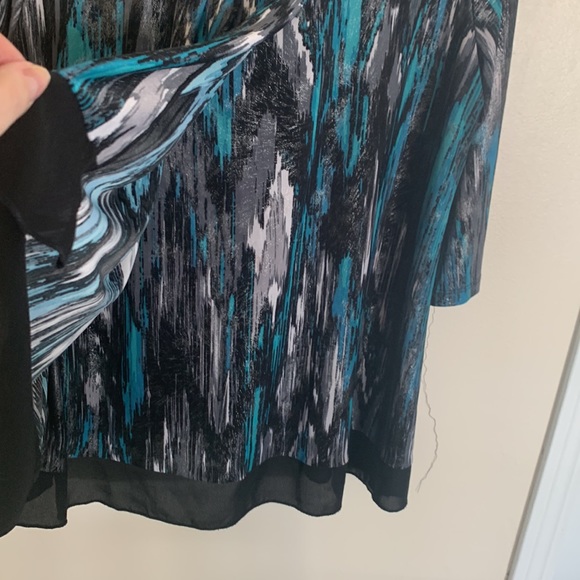 3/4 sleeve multi colour blouse - Picture 4 of 5